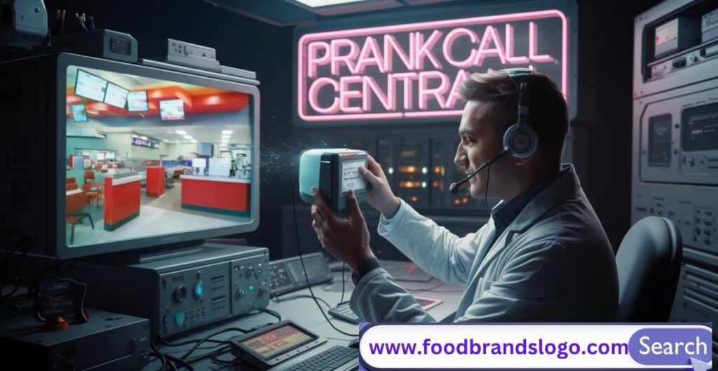 Person making prank call to fast food restaurant with legal consequences warning - illegal prank calling laws explained
