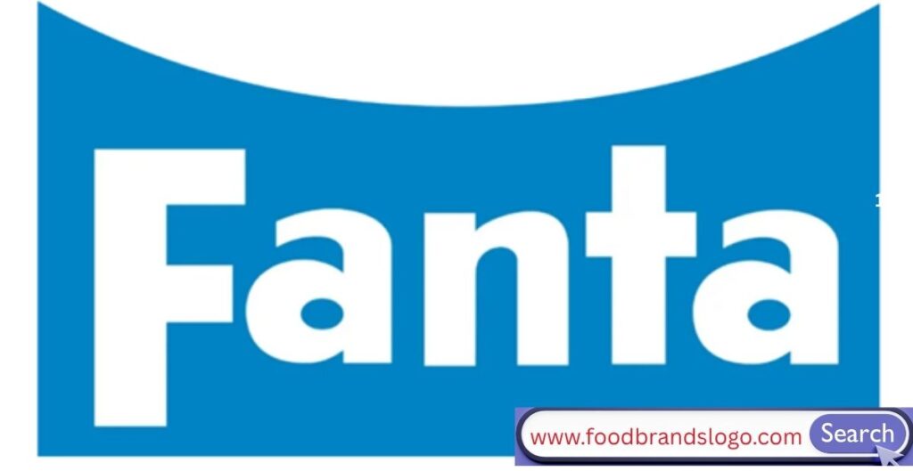 Vintage Fanta logo from 1962–1970 showcasing early global branding with orange and blue color elements