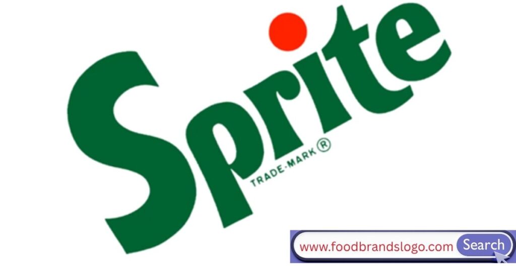 Sprite logo from 1974 to 1989 showcasing bold sans-serif typography with vibrant green and lemon elements reflecting youth and freshness