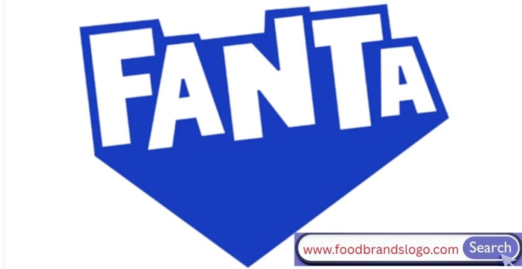 Fanta logo 1997 to 2004 wavy wordmark with vibrant orange and blue colors