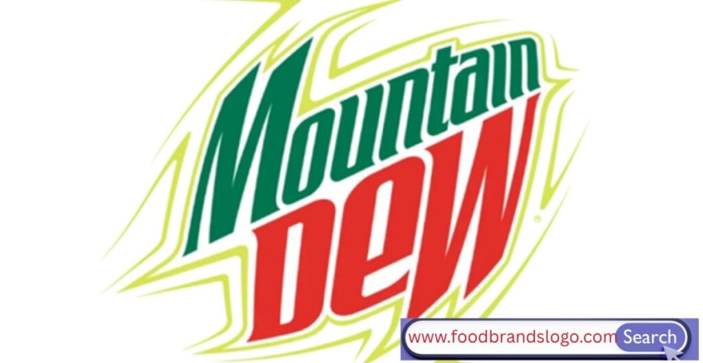 Mountain Dew logo 2005 to 2009 polished modern design with bold colors and sleek typography