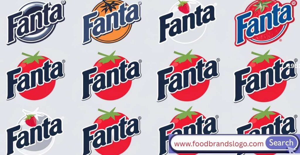 Fanta logo evolution from 1940 to 2024 showcasing design changes, brand identity, and visual symbolism over the years.