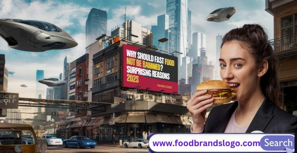 Person choosing between fast food and healthy meal to represent freedom of food choice and personal responsibility.